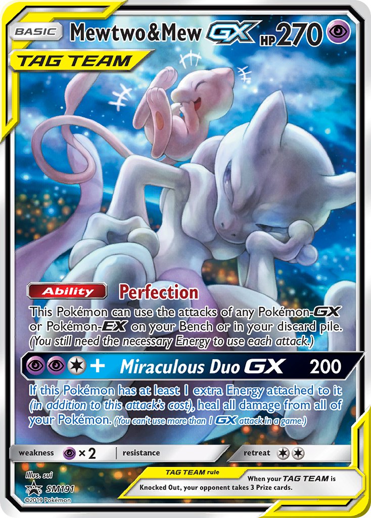 Mewtwo & Mew GX (SM191) [Sun & Moon: Black Star Promos] | Silver Goblin