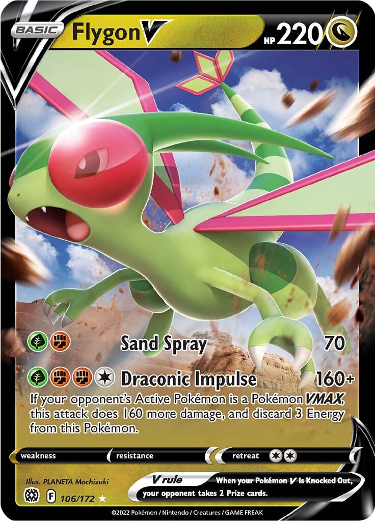 Flygon V (106/172) [Sword & Shield: Brilliant Stars] | Silver Goblin