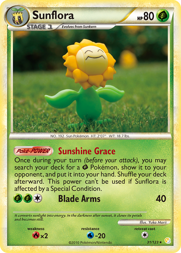 Sunflora (31/123) [HeartGold & SoulSilver: Base Set] | Silver Goblin