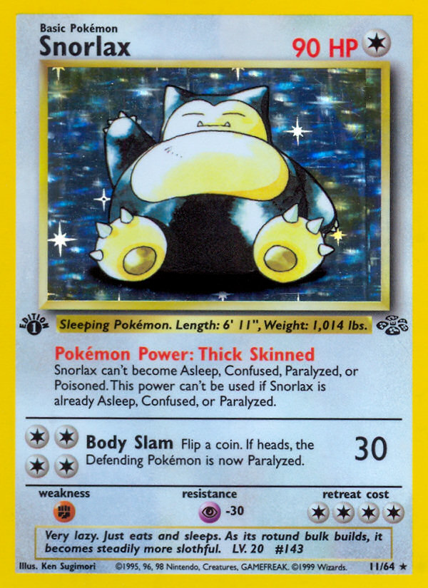 Snorlax (11/64) [Jungle 1st Edition] | Silver Goblin