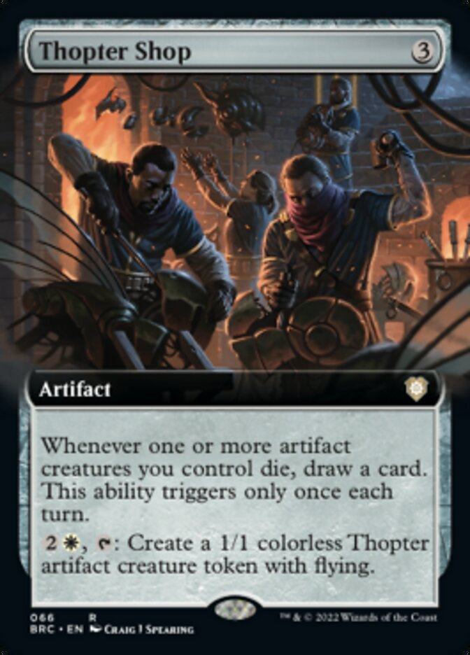 Thopter Shop (Extended Art) [The Brothers' War Commander] | Silver Goblin