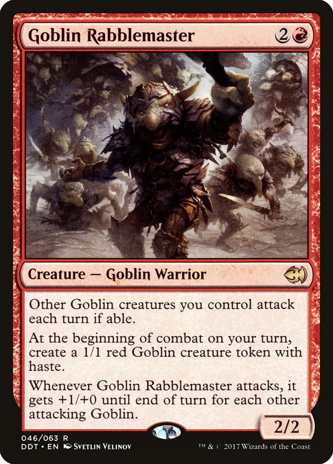 Goblin Rabblemaster [Duel Decks: Merfolk vs. Goblins] | Silver Goblin