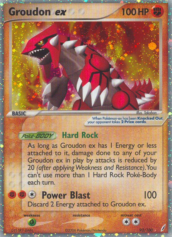 Groudon ex (93/100) [EX: Crystal Guardians] | Silver Goblin