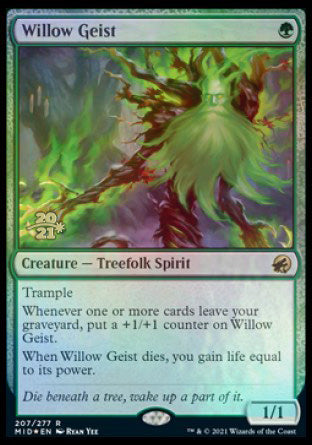 Willow Geist [Innistrad: Midnight Hunt Prerelease Promos] | Silver Goblin