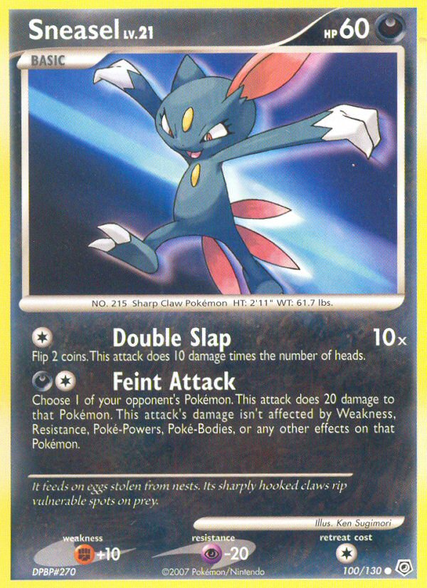 Sneasel (100/130) [Diamond & Pearl: Base Set] | Silver Goblin