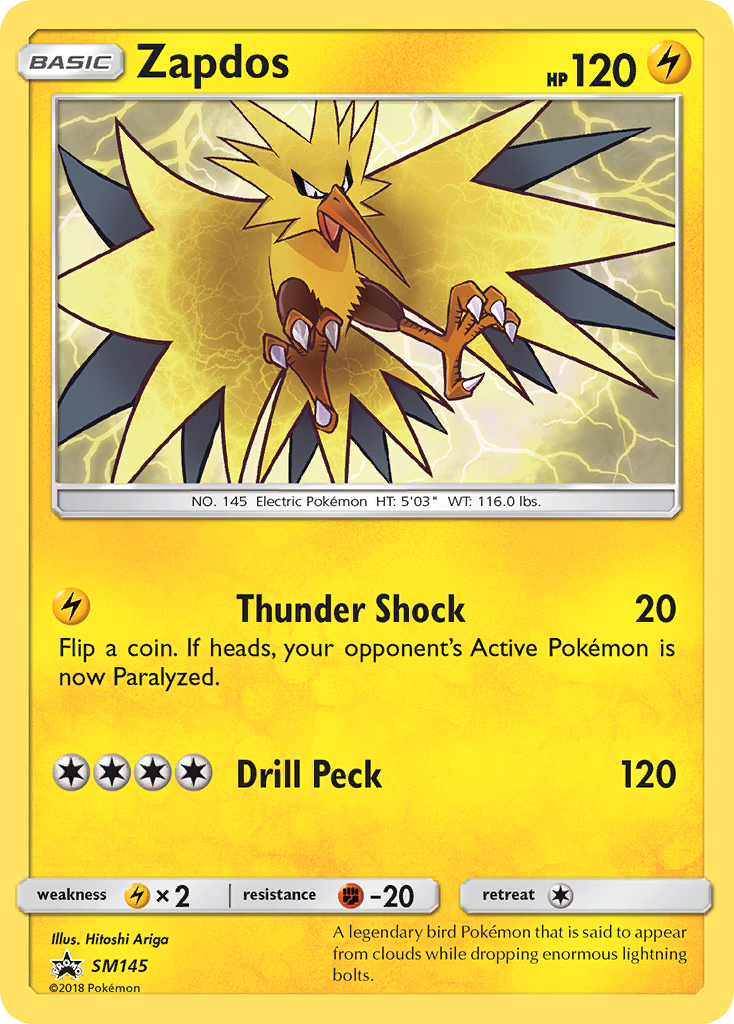 Zapdos (SM145) [Sun & Moon: Black Star Promos] | Silver Goblin