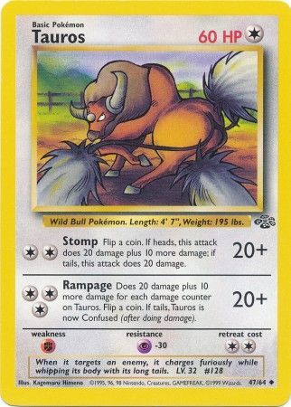 Tauros (47/64) [Jungle Unlimited] | Silver Goblin