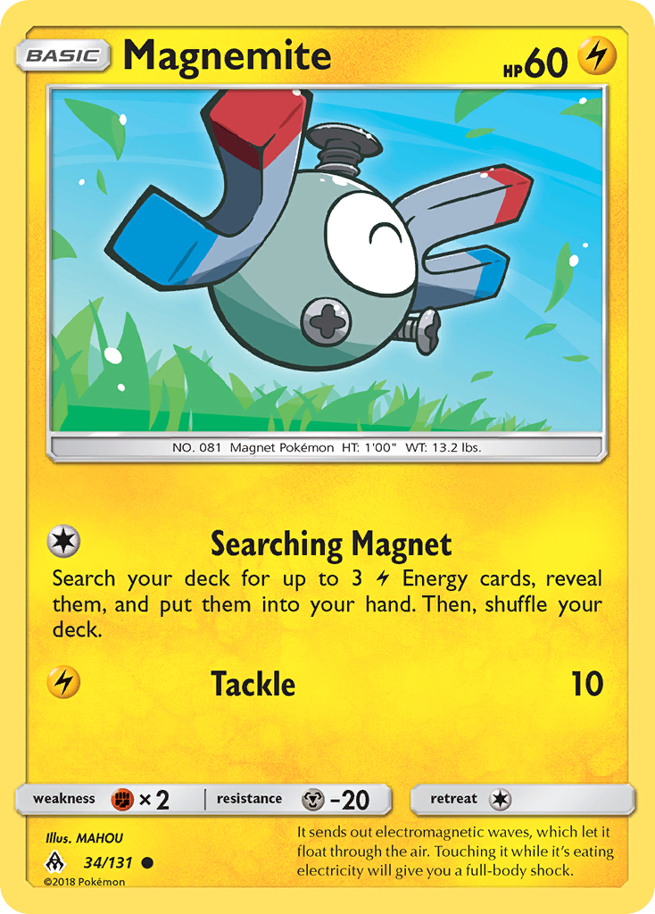 Magnemite (34/131) [Sun & Moon: Forbidden Light] | Silver Goblin