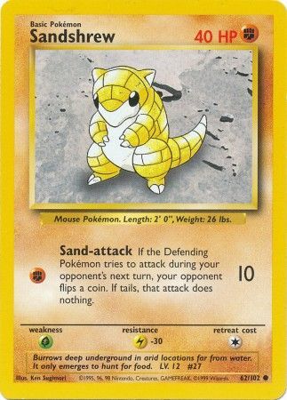 Sandshrew (62/102) [Base Set Unlimited] | Silver Goblin