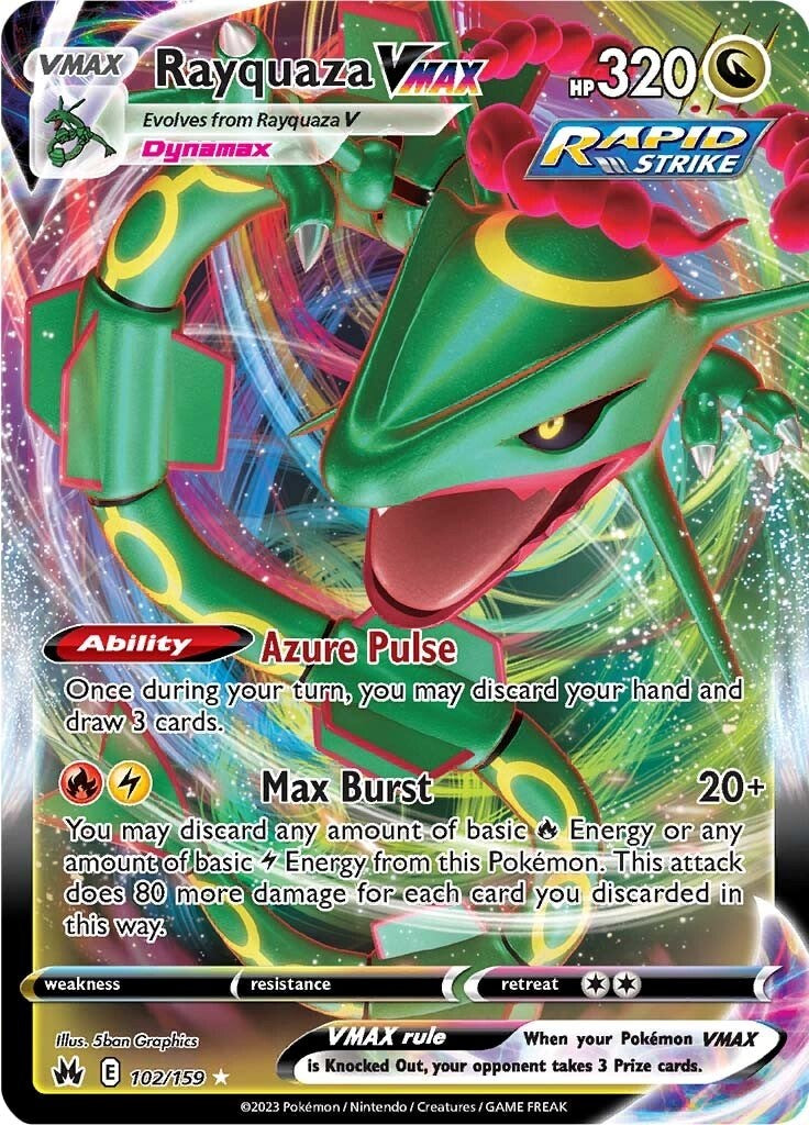 Rayquaza VMAX (102/159) (102) [Sword & Shield: Crown Zenith] | Silver Goblin