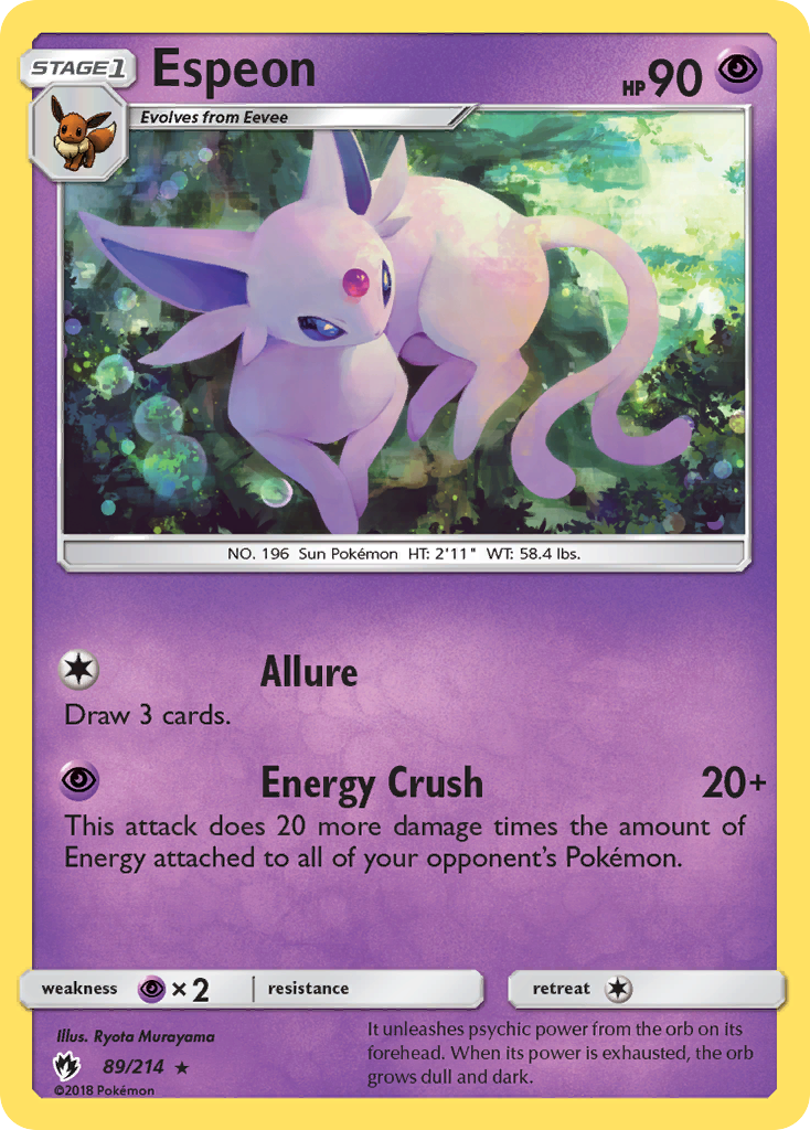 Espeon (89/214) [Sun & Moon: Lost Thunder] | Silver Goblin