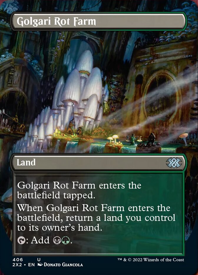 Golgari Rot Farm (Borderless Alternate Art) [Double Masters 2022] | Silver Goblin