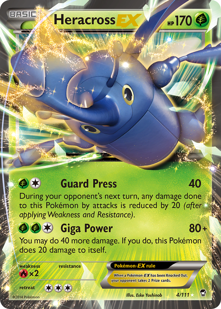 Heracross EX (4/111) [XY: Furious Fists] | Silver Goblin