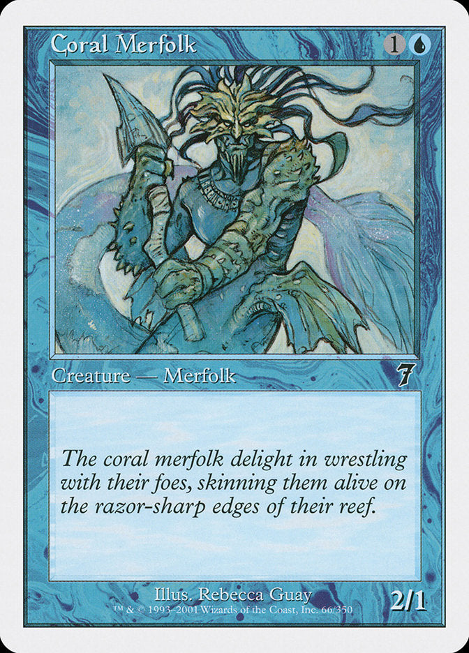 Coral Merfolk [Seventh Edition] | Silver Goblin
