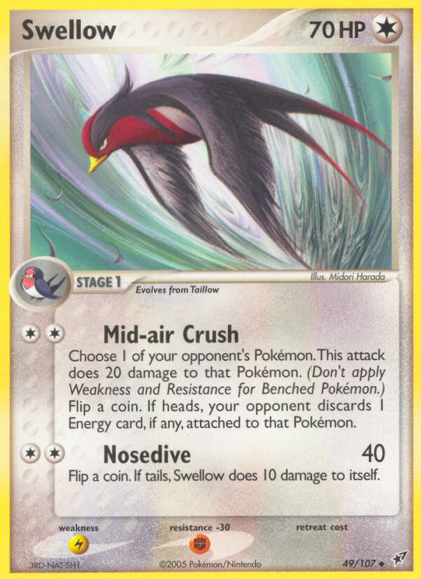 Swellow (49/107) [EX: Deoxys] | Silver Goblin