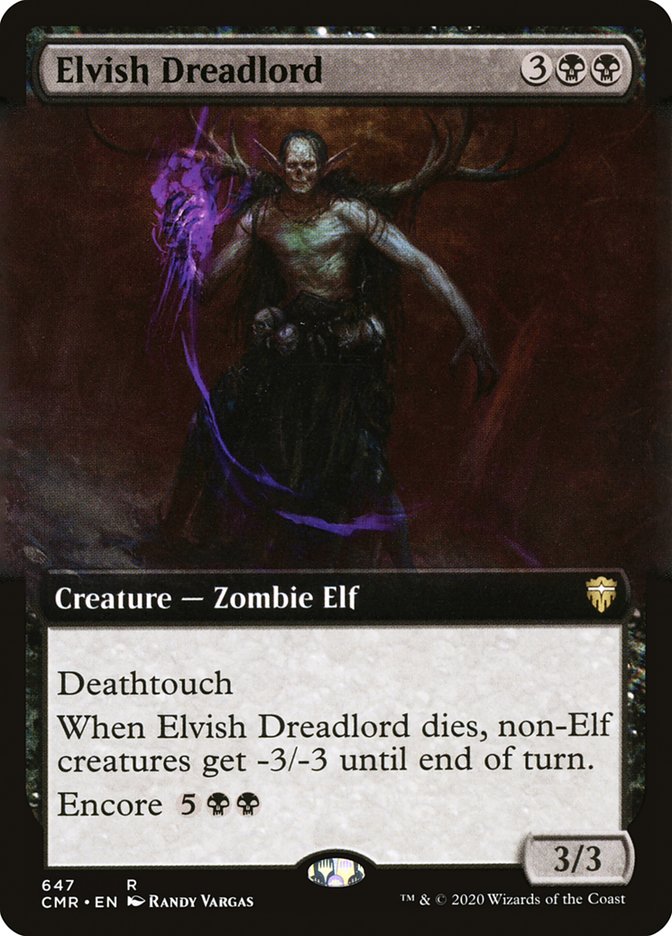 Elvish Dreadlord (Extended Art) [Commander Legends] | Silver Goblin