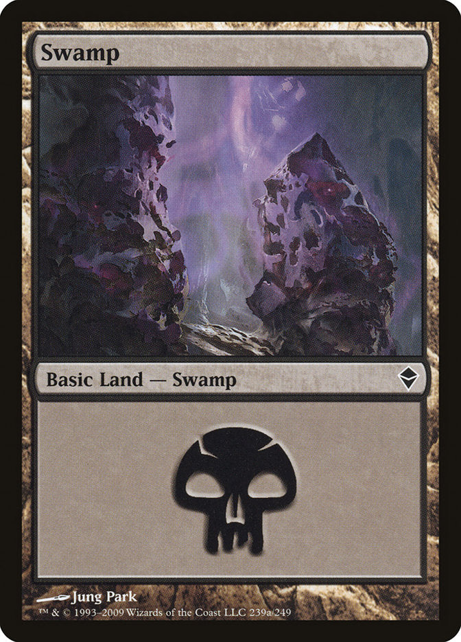 Swamp (239a) [Zendikar] | Silver Goblin