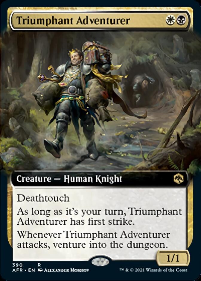 Triumphant Adventurer (Extended Art) [Dungeons & Dragons: Adventures in the Forgotten Realms] | Silver Goblin