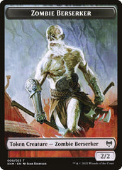 Treasure // Zombie Berserker Double-Sided Token [Kaldheim Tokens] | Silver Goblin