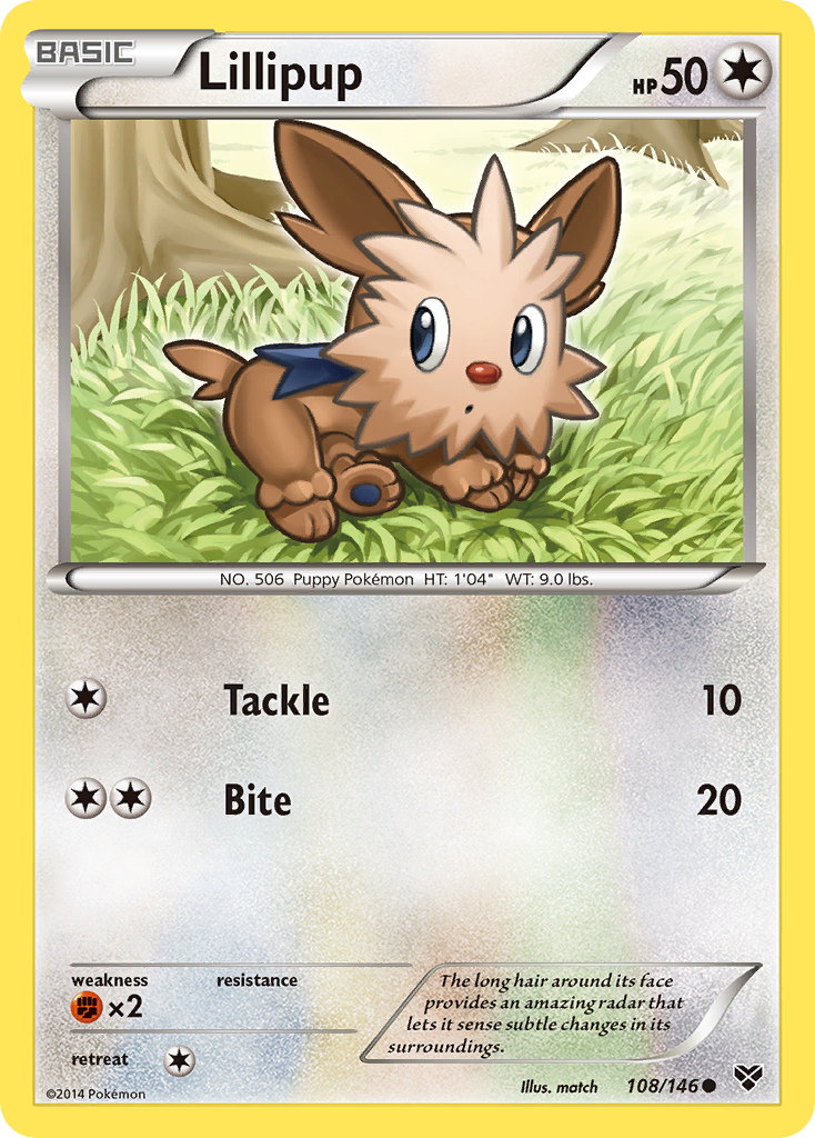 Lillipup (108/146) [XY: Base Set] | Silver Goblin