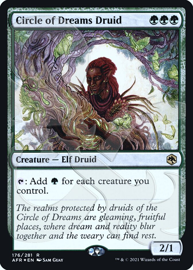 Circle of Dreams Druid (Ampersand Promo) [Dungeons & Dragons: Adventures in the Forgotten Realms Promos] | Silver Goblin
