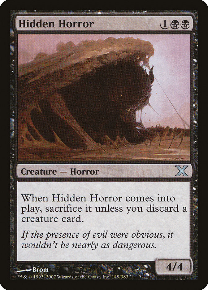 Hidden Horror [Tenth Edition] | Silver Goblin