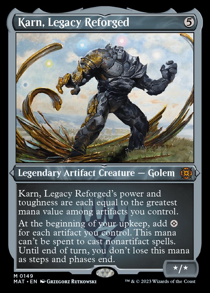 Karn, Legacy Reforged (Foil Etched) [March of the Machine: The Aftermath] | Silver Goblin