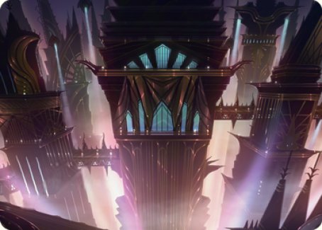 Skybridge Towers Art Card [Streets of New Capenna Art Series] | Silver Goblin
