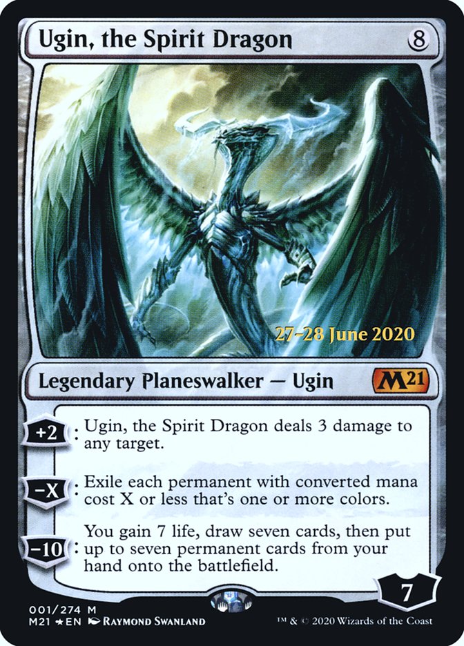 Ugin, the Spirit Dragon [Core Set 2021 Prerelease Promos] | Silver Goblin
