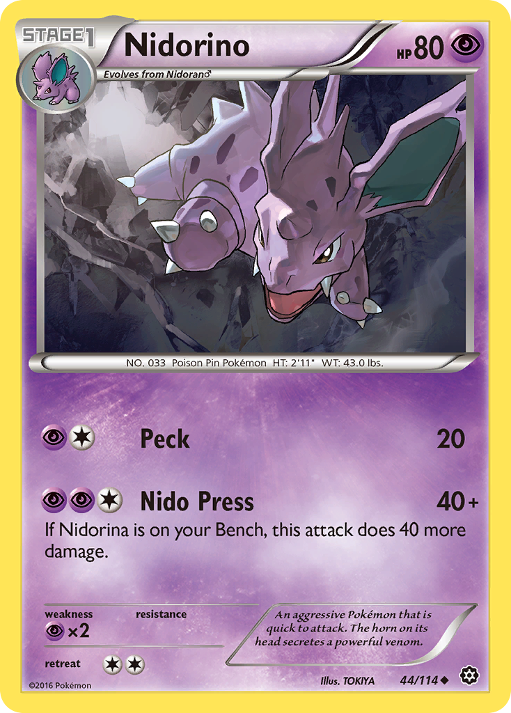 Nidorino (44/114) [XY: Steam Siege] | Silver Goblin