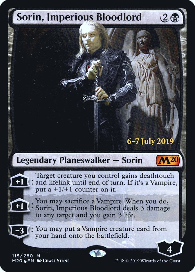 Sorin, Imperious Bloodlord [Core Set 2020 Prerelease Promos] | Silver Goblin