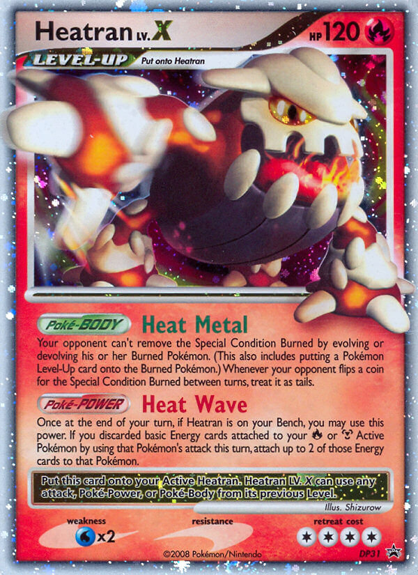 Heatran LV.X (DP31) [Diamond & Pearl: Black Star Promos] | Silver Goblin