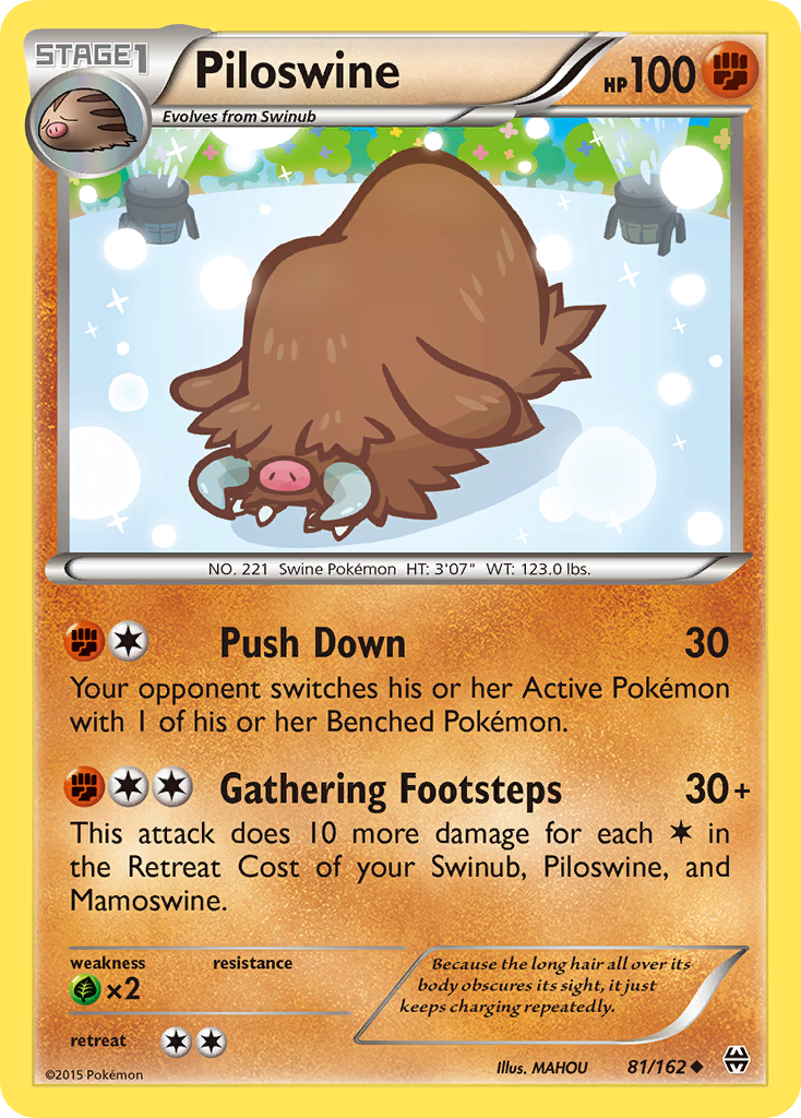 Piloswine (81/162) [XY: BREAKthrough] | Silver Goblin