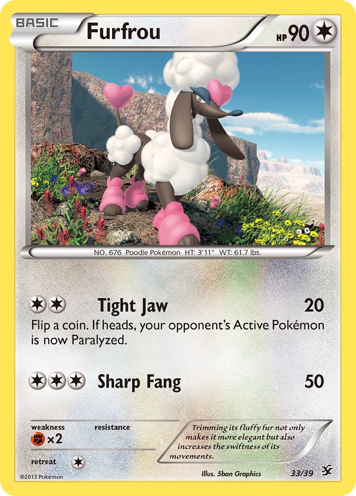 Furfrou (33/39) [XY: Kalos Starter Set] | Silver Goblin