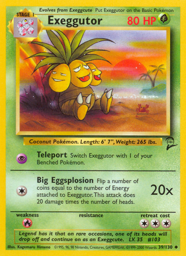 Exeggutor (39/130) [Base Set 2] | Silver Goblin