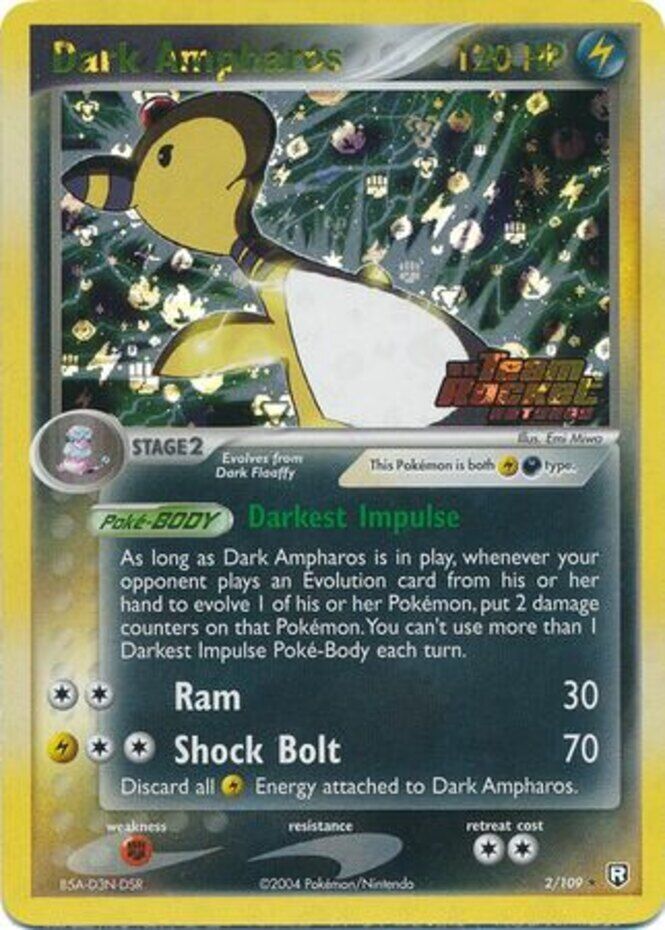 Dark Ampharos (2/109) (Stamped) [EX: Team Rocket Returns] | Silver Goblin