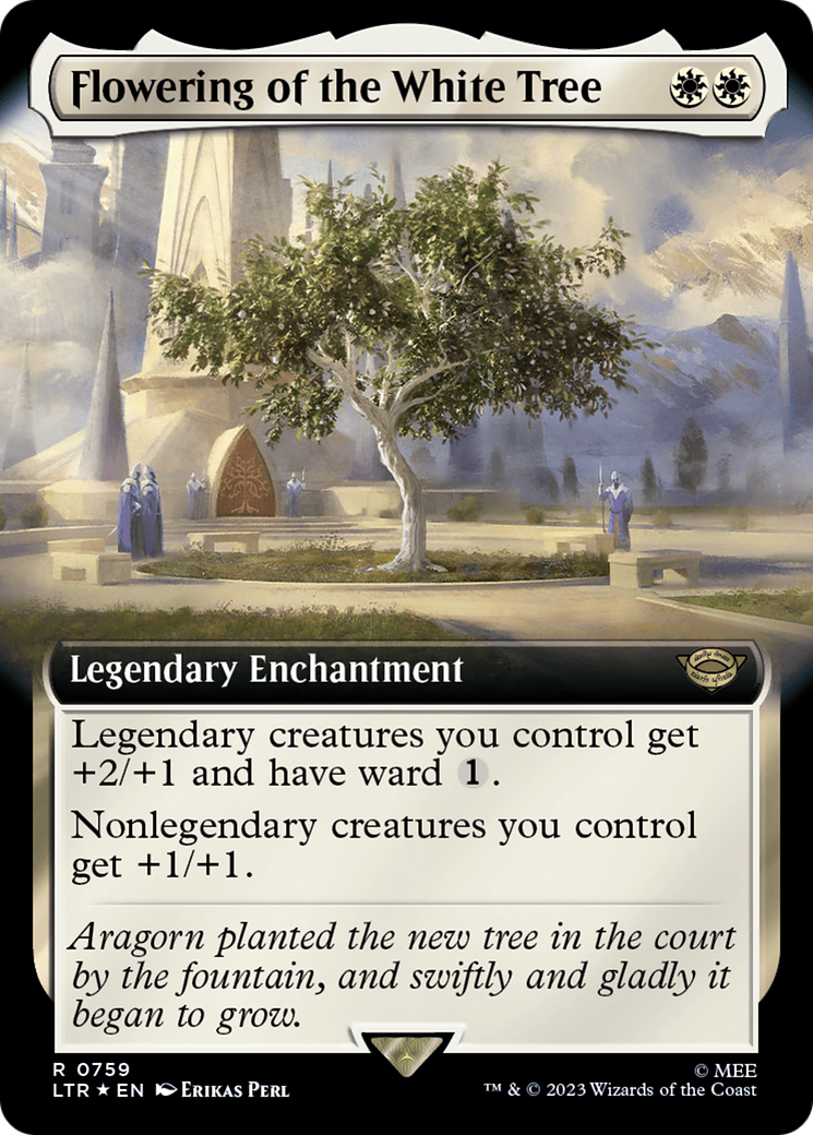 Flowering of the White Tree (Extended Art) (Surge Foil) [The Lord of the Rings: Tales of Middle-Earth] | Silver Goblin