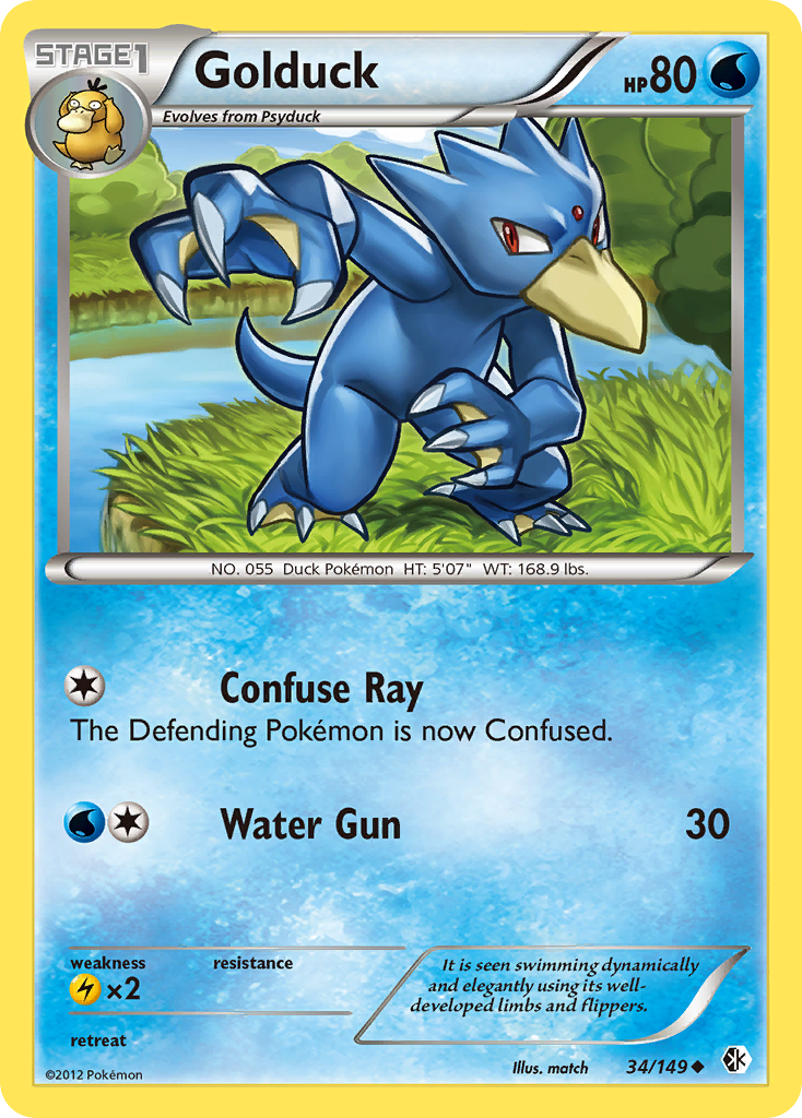 Golduck (34/149) [Black & White: Boundaries Crossed] | Silver Goblin