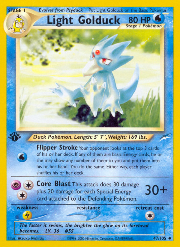 Light Golduck (47/105) [Neo Destiny 1st Edition] | Silver Goblin