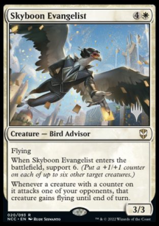 Skyboon Evangelist (Promo Pack) [Streets of New Capenna Commander Promos] | Silver Goblin