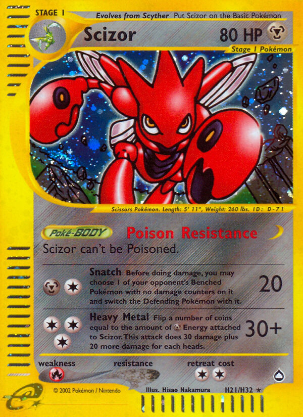 Scizor (H21/H32) [Aquapolis] | Silver Goblin