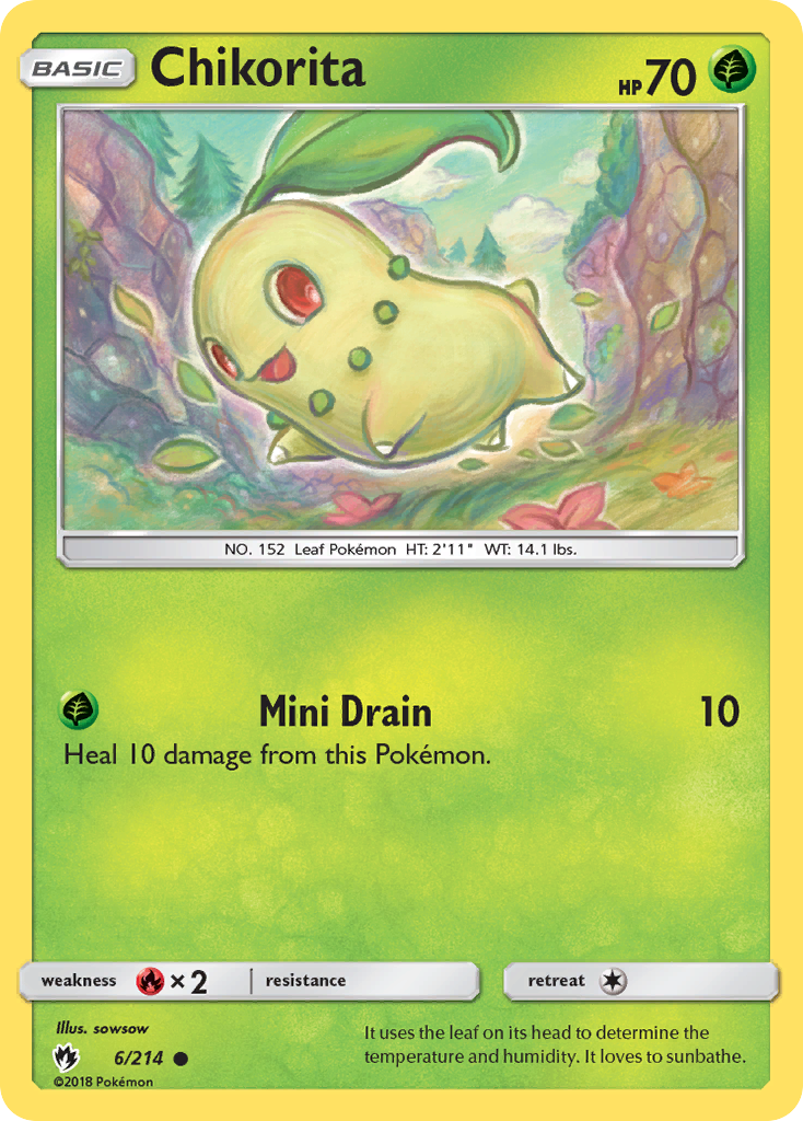 Chikorita (6/214) [Sun & Moon: Lost Thunder] | Silver Goblin