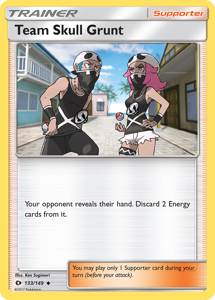 Team Skull Grunt (133/149) [Sun & Moon: Base Set] | Silver Goblin