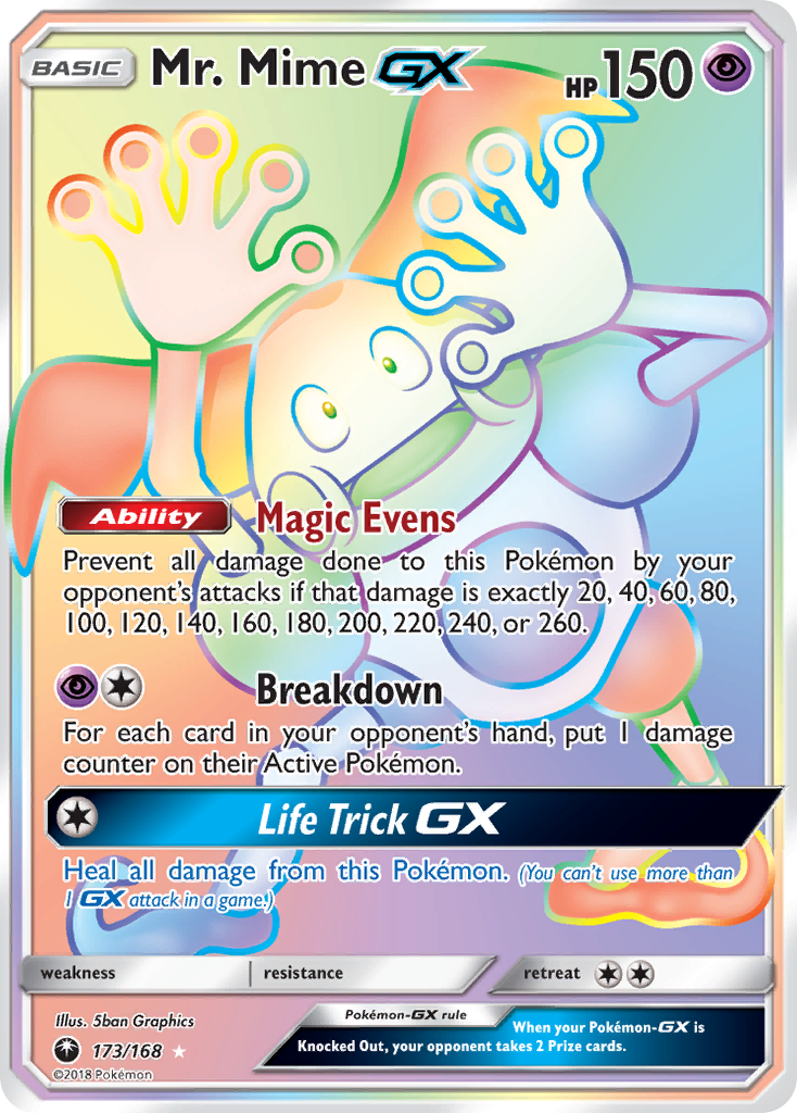 Mr. Mime GX (173/168) [Sun & Moon: Celestial Storm] | Silver Goblin