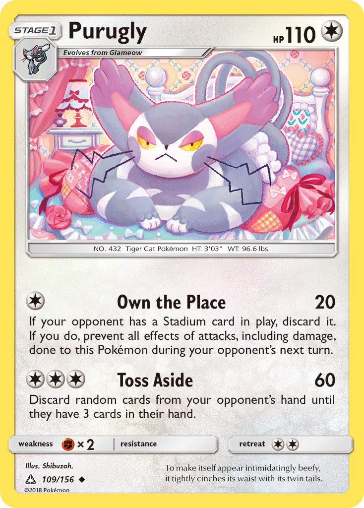 Purugly (109/156) [Sun & Moon: Ultra Prism] | Silver Goblin