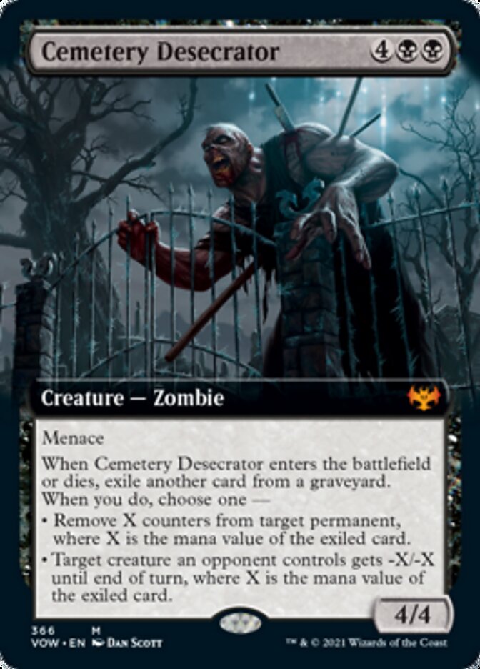 Cemetery Desecrator (Extended Art) [Innistrad: Crimson Vow] | Silver Goblin