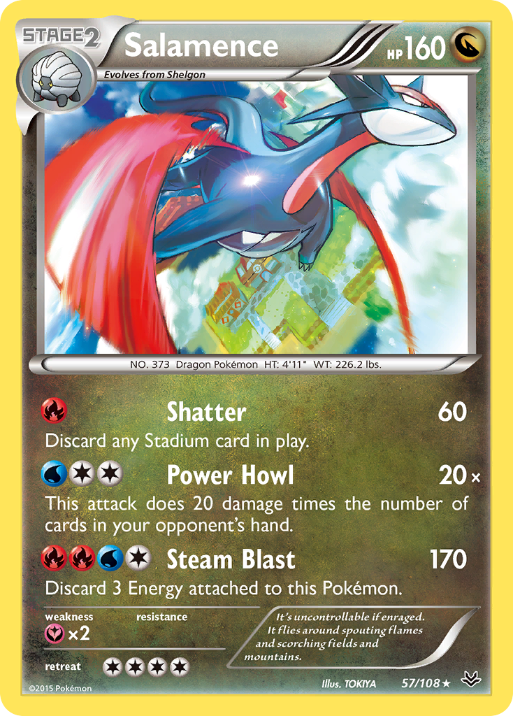 Salamence (57/108) [XY: Roaring Skies] | Silver Goblin