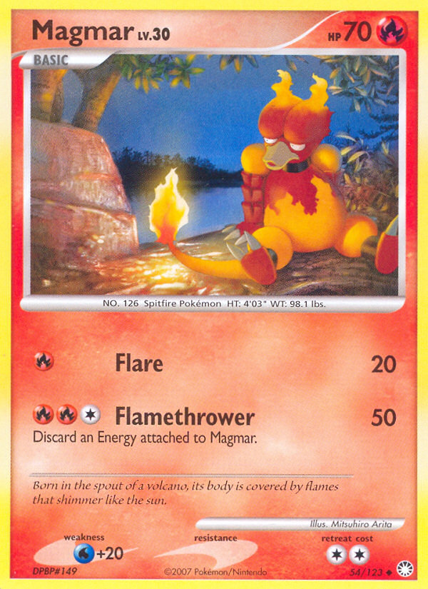 Magmar (54/123) [Diamond & Pearl: Mysterious Treasures] | Silver Goblin