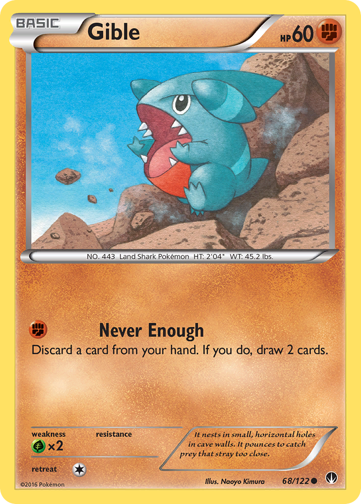 Gible (68/122) [XY: BREAKpoint] | Silver Goblin