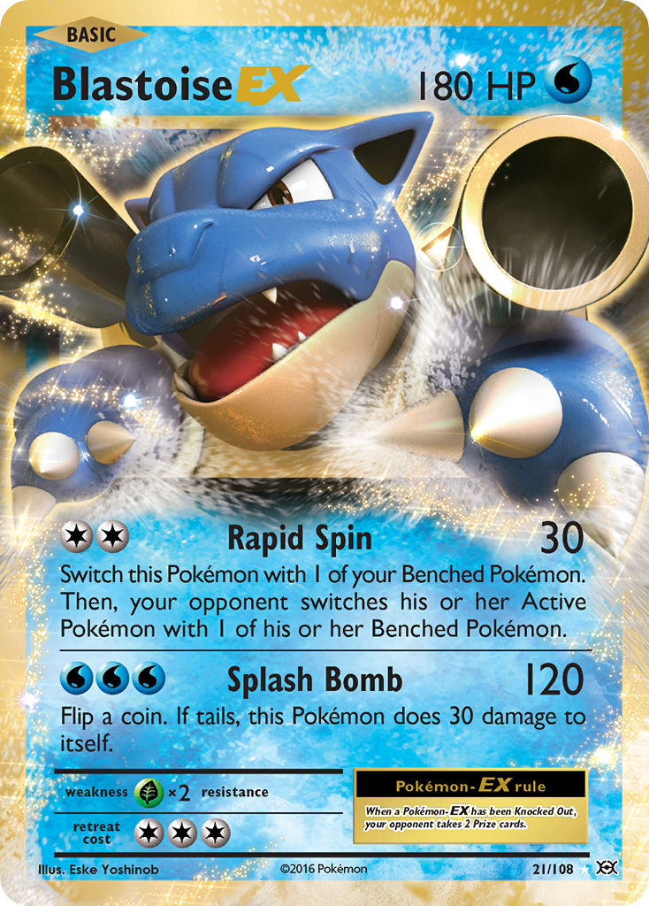 Blastoise EX (21/108) [XY: Evolutions] | Silver Goblin